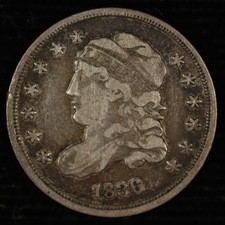 Capped Bust Half Dime. 1836 Fine. LM-4, V-2.  Lot # 9041-82-033
