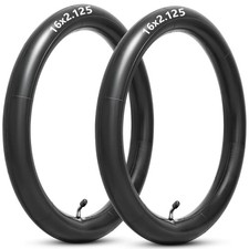 16x2.125 Replacement Butyl Inner Tube, 16 Inch Bike Tube with CR202 Bent Valve