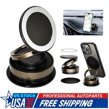 360  Vacuum Magnetic Phone Holder - Suction Cup Car Mount with Foldable Stand