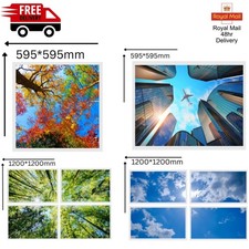 Ceiling Led Tiles Suspended Ceiling Panel Light Print Recessed 595*595mm 40W