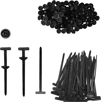 Nylon Universal Cable Tie Buckle, 100 Stück UV-beständige Nylon Halterung, Multi