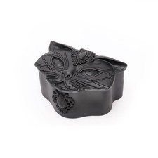 Image of Alchemy Gothic Black Sacred Cat Trinket & Jewelry Box w/ Lid Kitty Pagan Wiccan