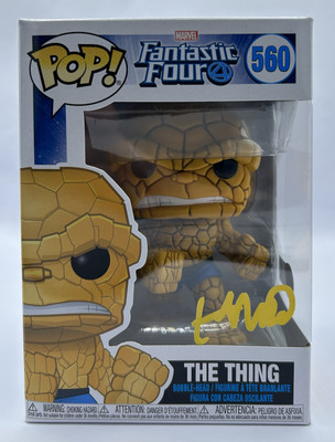 EBON MOSS-BACHRACH SIGNED MARVEL FANTASTIC FOUR THE THING FUNKO POP BECKETT COA