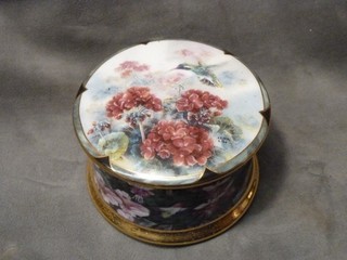PORCELAIN MUSIC BOX LENA LIEU NATURE HUMMINGBIRD PLAYS CHOPIN /ARDLEIGH ELLIOTT