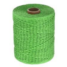 328 Yards Raffia Ribbon, 2mm Raffia Paper String for Wrapping, Green