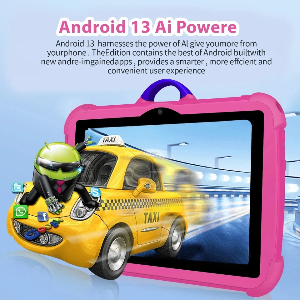 Tablette Enfant 7" Android 4GB 64GB Jeux Éducatifs Quad Core Cadeau Neuf - Photo 4/4