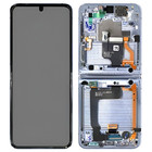 100% Original Samsung Galaxy Z Flip4 F721B Display Bildschirm mit Rahmen Blau