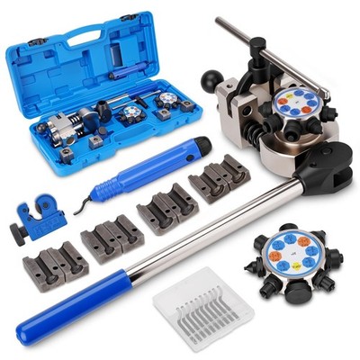Brake Line Flaring Tool Kit 45° 37° Single Double Bubble Flare 3/16''-3/8'' Tubing
