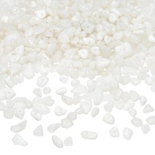 Chip Stone Beads, 350Pcs Crystals Gemstone for DIY Jewelry Making, Jade White