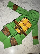 Nickelodeon Boys 6 Boys TMNT Hoodie Outfit One Piece Halloween Costume Pajamas