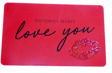 Victoria's Secret Gift Card - Love You Lips - Sparkle - Collectible - No Value