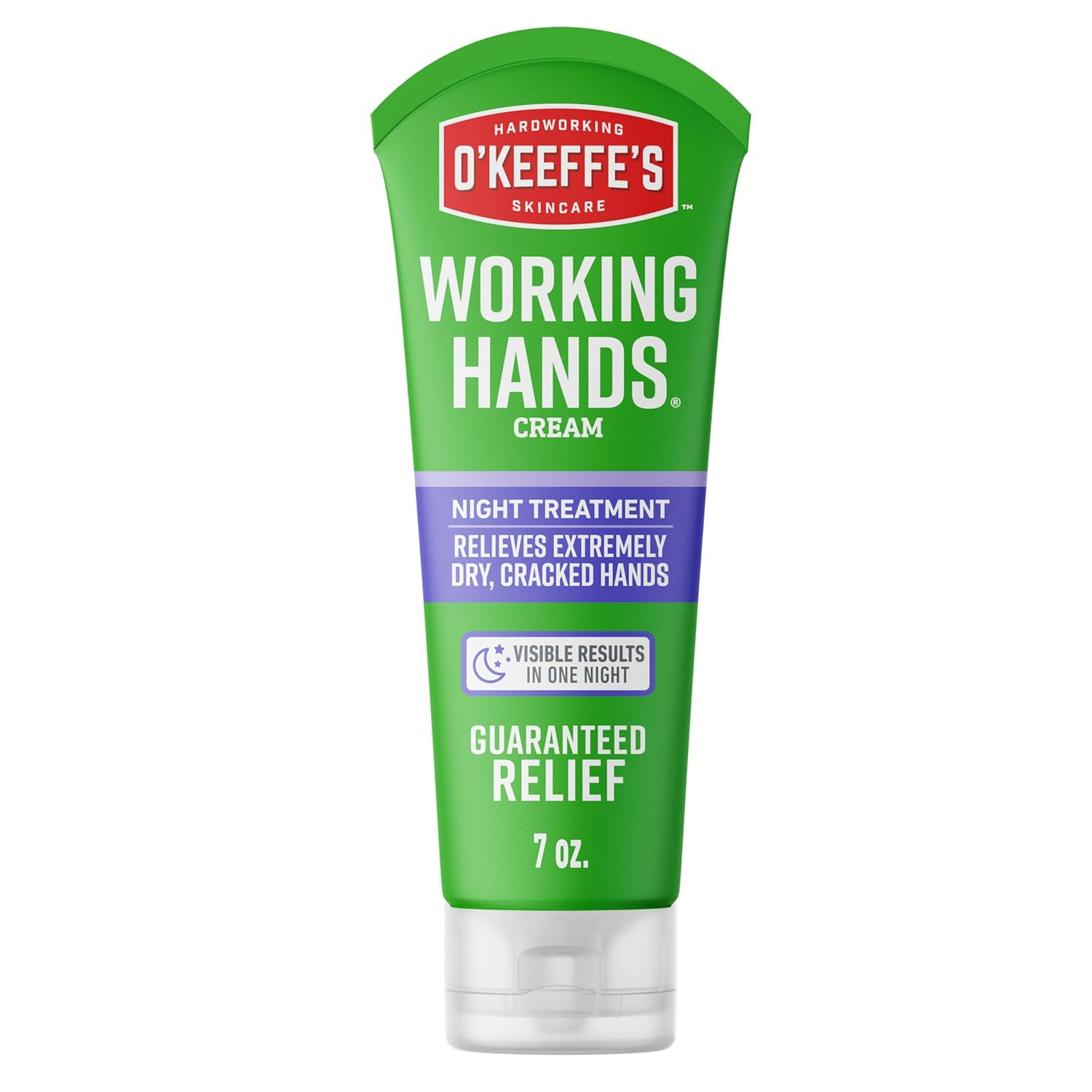 Working Hands Night Treatment Hand Cream for Extreme Dryness - 7 oz Tube (1 Pack