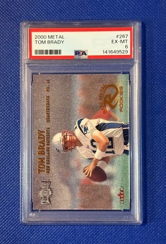 2000 FLEER METAL Tom Brady #267 Graded PSA 6 ROOKIE RC ***NO OFFERS*** M255