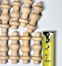 2 Inch Spindle Pack of 16 Pieces Wood Spindles for Crafts Woodworking