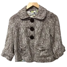 Jolt Jacket Womens Small Crop Brown Lined