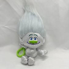 Dreamworks Diamond Guy Troll Silver Keychain Backpack Clip 6 1/2 Zuru
