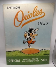 Baltimore Orioles Team Yearbook-1957-MLB-photos-stats-Brooks Robinson