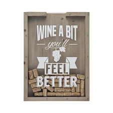 Wine Cork Holder Decor Gifts Shadow Box Wine Sign for Wine Lovers Accessories...