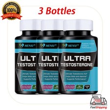 Natural Testosterone Booster 180ct Increase Energy Improve Muscle Strength Growt