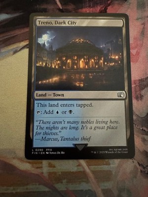 Treno, Dark City 290 Land FINAL FANTASY Magic: The Gathering Jonas De Ro NM
