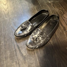 Cole Hann Men's Shoes Size 11 M Black Leather Penny Loafers Slip On Dress Shoes