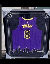 Kobe Bryant Autographed Rare #8 Authentic Pinstripe Lakers Jersey Coa By Panini