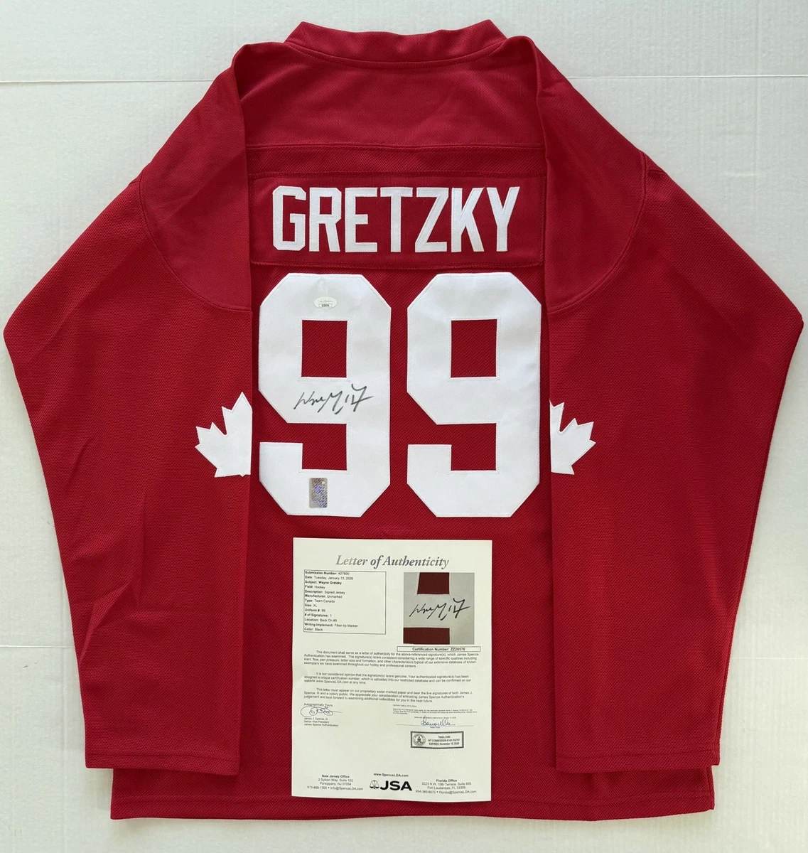 Maillot Wayne Gretzky Équipe Canada - Rouge - Taille Homme L/50 - Neuf Avec étiquettes