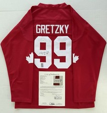 Wayne Gretzky Signed Team Canada Hockey Jersey JSA LOA WGA #99 Oilers Kings HOF