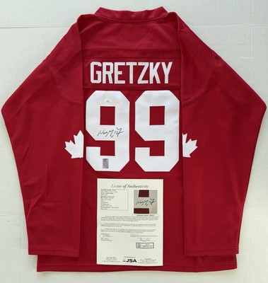 【新品】アールグラージュ賢者の石/Wing of Victoryの2点保証書付き Wayne Gretzky Signed Team Canada Hockey Jersey JSA LOA WGA #99