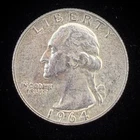1964 Washington Quarter 90% Silver $0.25 FV Circulated Pre-1965 US Coin - 21-79