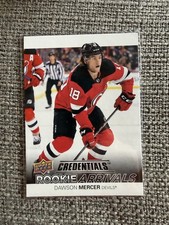 2021-22 Upper Deck Credentials - Rookie Arrivals Dawson Mercer #RA-19 (RC)