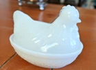 Milk Glass Hen On A Nest NO MAKERS MARK ASSUMED HAZEL ATLAS