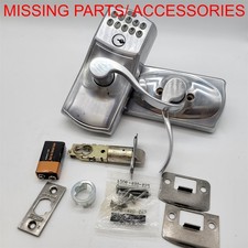 SCHLAGE Camelot Keypad Entry/Flex-Lock, Brushed Chrome FE595CAM626ACC NO KEYS