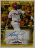 2025 Topps Stadium Club Ryan Howard Autograph Yellow Phillies SCBA-RHW