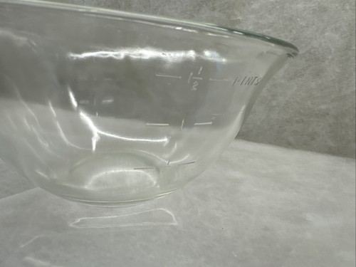 SELTEN Pyrex Klarglas Träne Tab Griff Messbecher 1950 Made in USA 3 Tassen - Bild 7 von 11