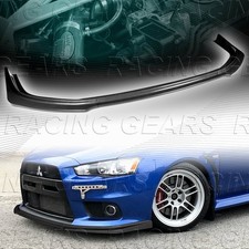 R-style Carbon Painted Front Bumper Spoiler Lip Fit 08-15 Mits Evo X10 Evolution R-style Carbon Painted Front Bumper Spoiler Lip Fit 08-15 Mits Evo X10 Evolution