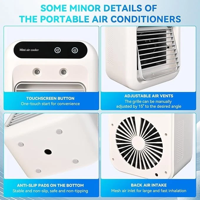 Portable Air Conditioners, Evaporative Air Cooler with 2 Wind Speeds - Image 3 of 4