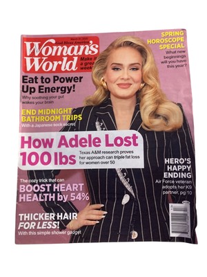 Woman s World March 31 2025 Adele Weight Loss Tips Energy Hair Horoscope