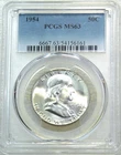 1954 P Franklin Half Dollar PCGS MS63 Frosty White 95% FBL PQ New Holder #H283M