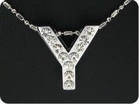 Steine Und MinéRaux. AnhäNger Diamant Cz 11X3 MM Vergoldet Weiß 18 K
