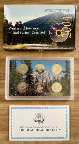 2004 2005 2006 P D S US Mint Westward Journey Proof & Uncirculated Nickel Sets - Picture 2 of 7