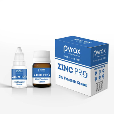 PYRAX Zinc Phosphate Cement Kit For Permanent Dental Tooth Filling & Fixation