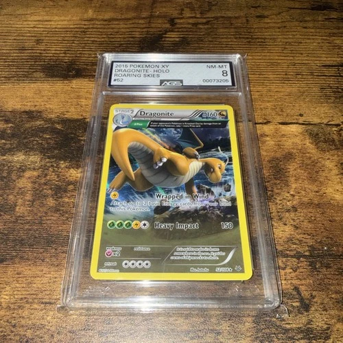 Pokemon XY Roaring Skies Dragonite Holo Rare 52/108 AGS 8 NM-MT!