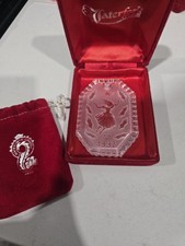 1992 Waterford Crystal 12 Days of Christmas Ornament 9 Ladies Dancing in Box