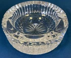 Vintage Crystal Waterford Signed Ashtray 4 Inch x 2” Maeve Diamond Cut Designs