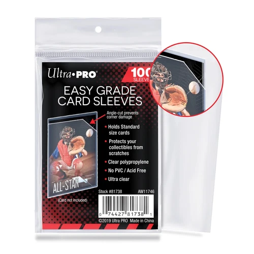 Ultra Pro Easy Grade Card Sleeves (100ct) for Standard Size Cards