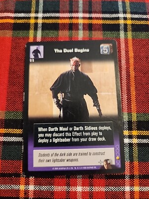 The Duel Begins 2000 Decipher Inc Young Jedi #57