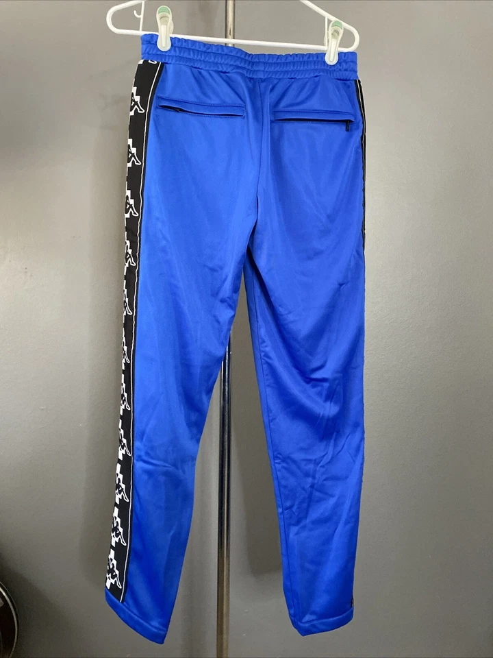 Pantalones de chándal nuevos sin etiquetas $530 Marcelo Burlon azul estampado 'Kappa' M Foto 4 de 4