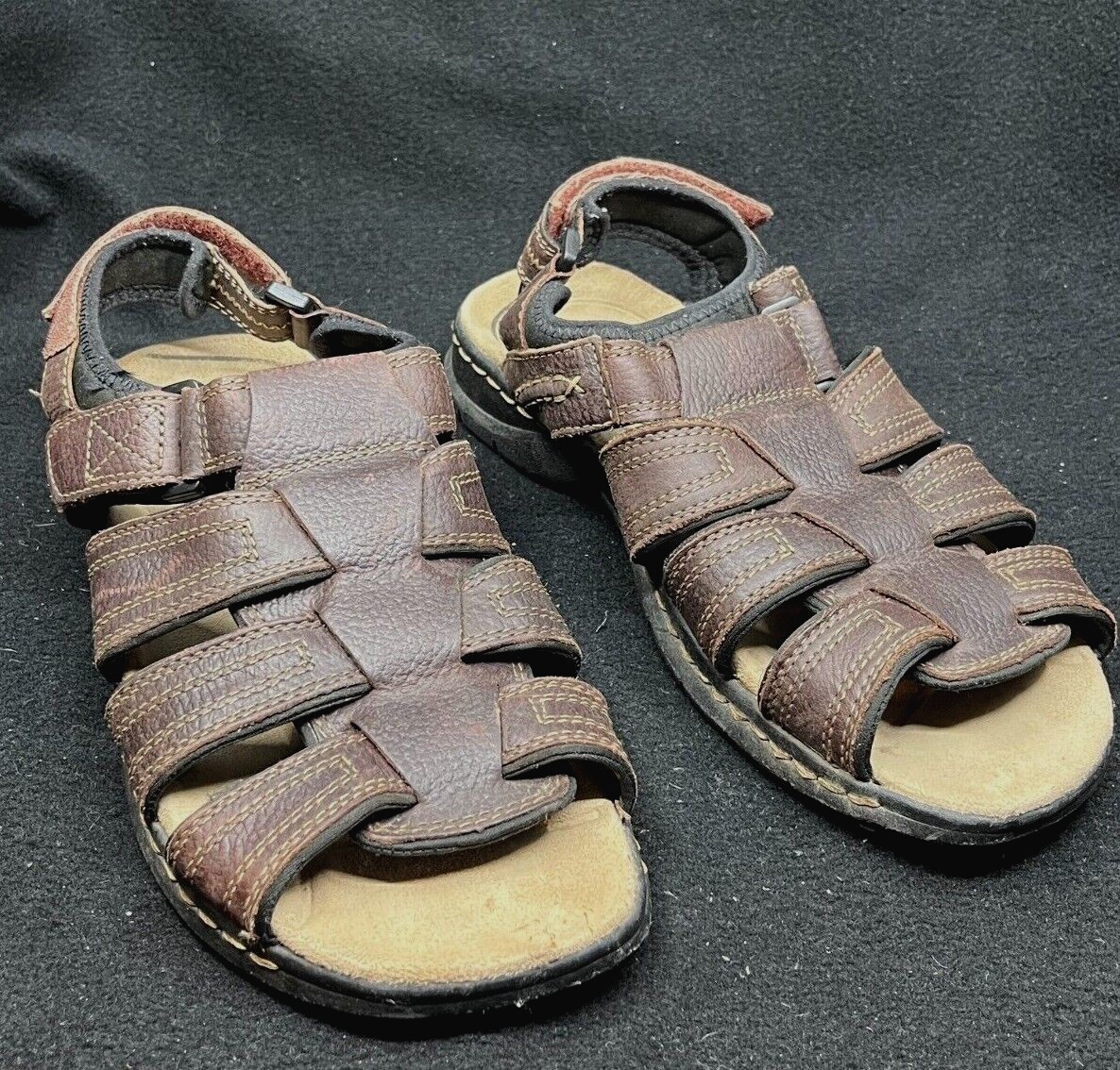 Dockers Mens Brown Fisherman Sandals 9W Hook and Loop Straps 90-21389 Dockers Men main image 4