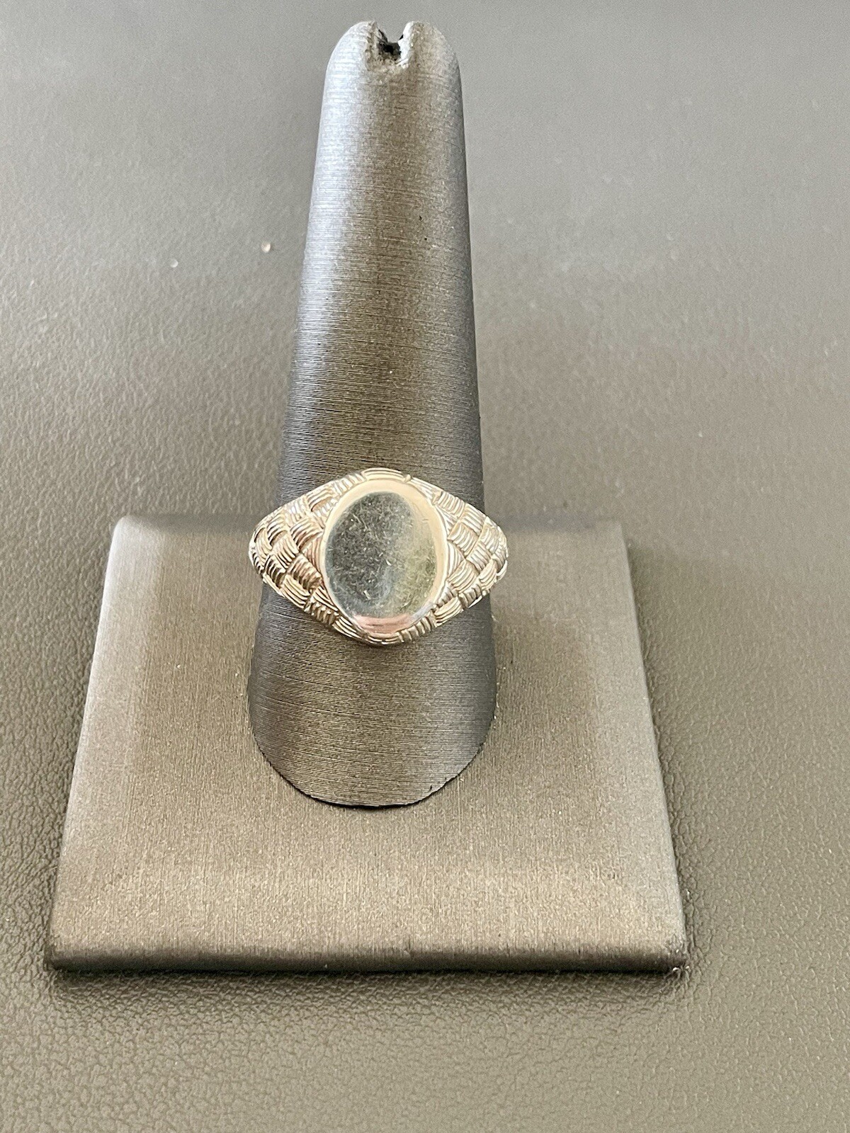 Solid 925 sterling Silver Signet Ring. Size 10.25… - image 1